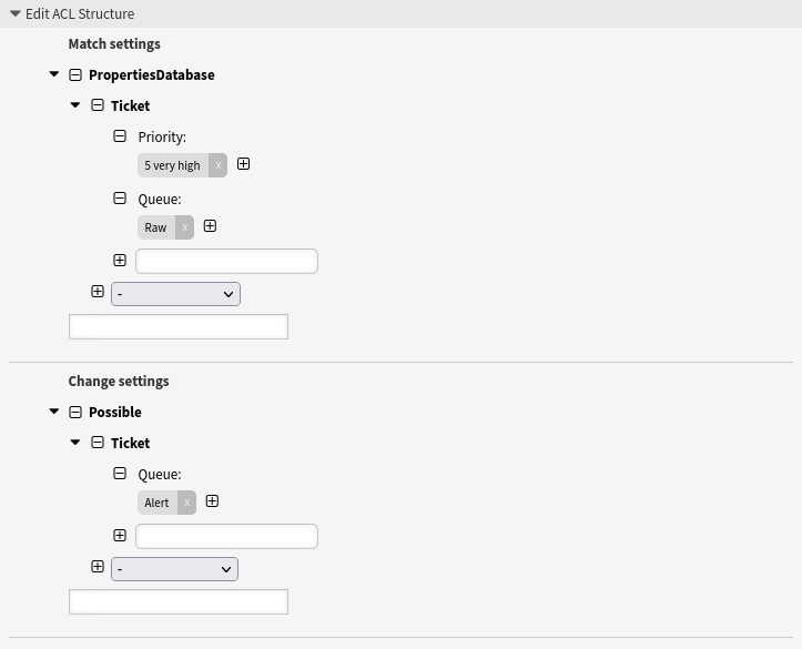 Limit available queues based on current queue and priority