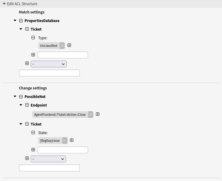 Ticket closing not possible for certain ticket type