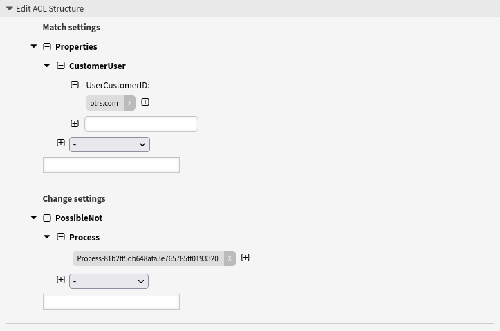 Disallow a process for a customer ID