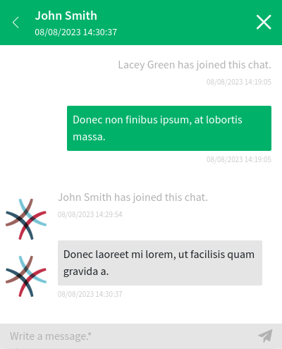 Customer User Chat