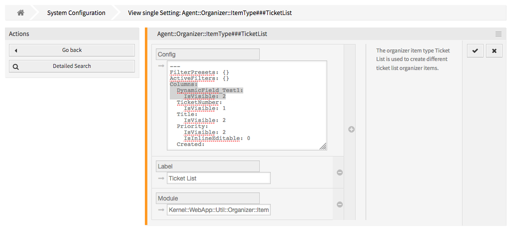 Add Dynamic Field to Ticket List Configuration