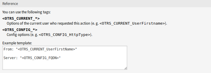 Dynamic Ticket Template Variables