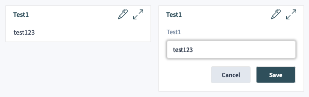 Inline-Bearbeitung von dynamischen Feldern im Eigenschaften-Widget