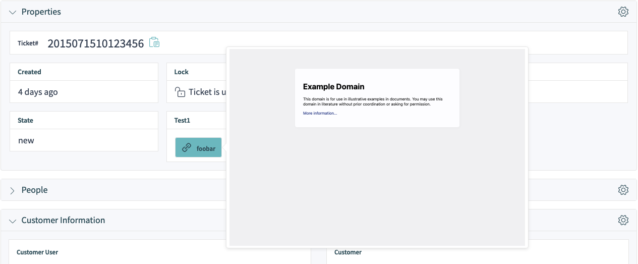 Dynamic Field Link Preview