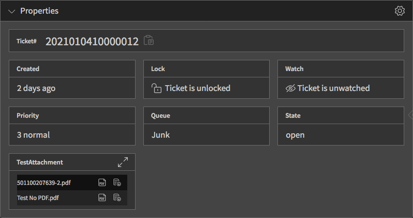 Property Card with Dynamic Field of Type Attachment