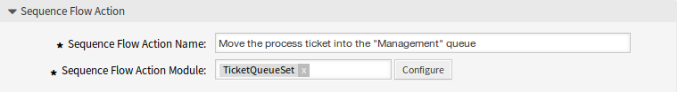 Add Sequence Flow Action