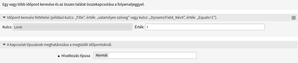 A LinkWithAppointment folyamatkezelés-modul