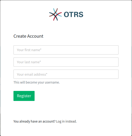 Create Account