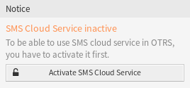 SMS-Cloud-Service aktivieren