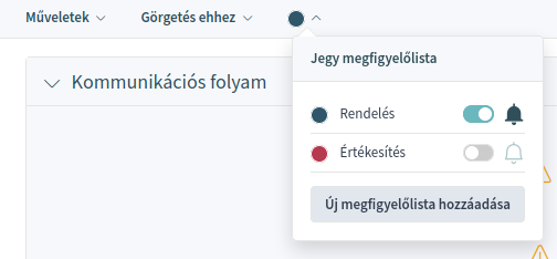 Aktív megfigyelőlista emlékeztető