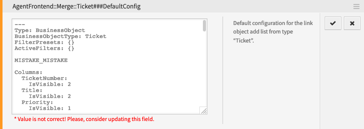 Error in a YAML Structure